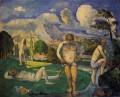 Bathers at Rest 1877 Paul Cezanne Impressionistic nude